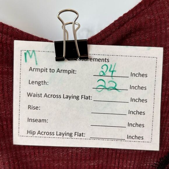 Pins & Needles Cold Shoulder Mixed Media Burgundy Lace Top Womens Medium - Picture 11 of 11